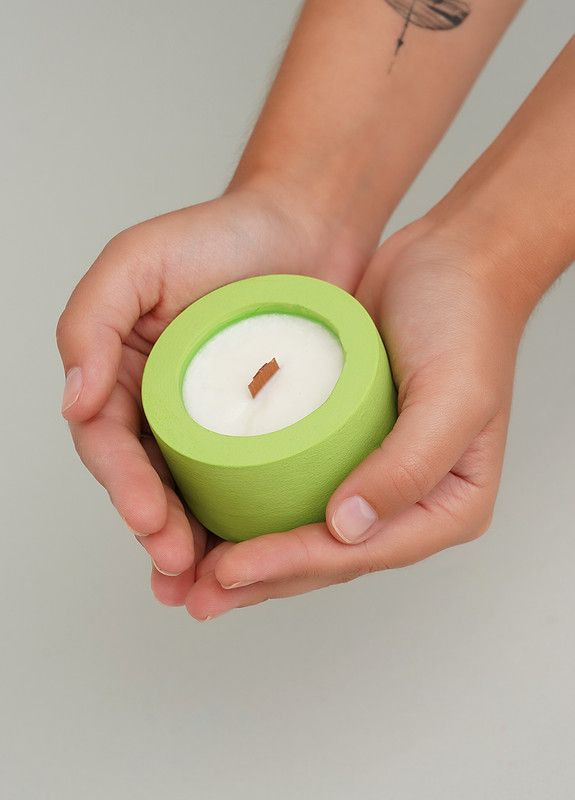 Эко свеча, аромат Зеленое яблоко Svich Shop (282026798)