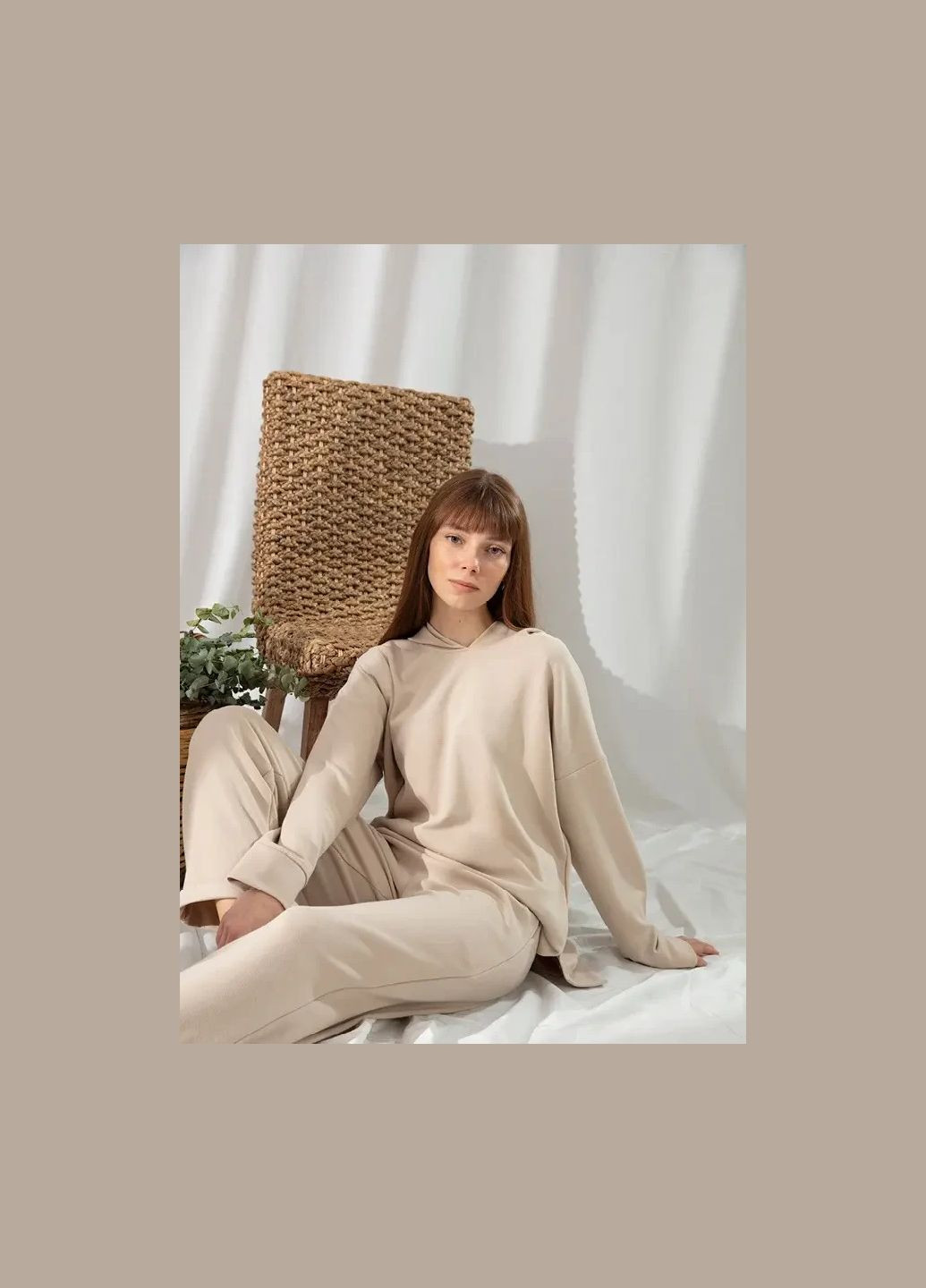 Бежевий демісезонний домашній одяг rue beige бежевий Penelope