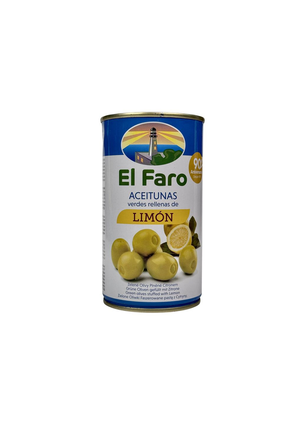 Оливки El зеленые фаршированные лимонной пастой aceitunas limon, 350 г Faro (369144772)