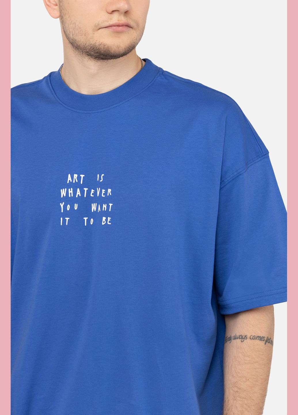 Синяя мужская футболка с коротким рукавом цвет синий цб-00245603 Clang