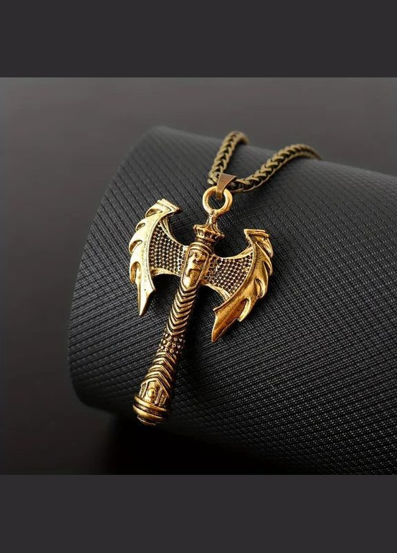 Кулон на цепочке Двухсторонний топор викингов 5.5 см 60 см LuxAurum244 Liresmina Jewelry (344563152)