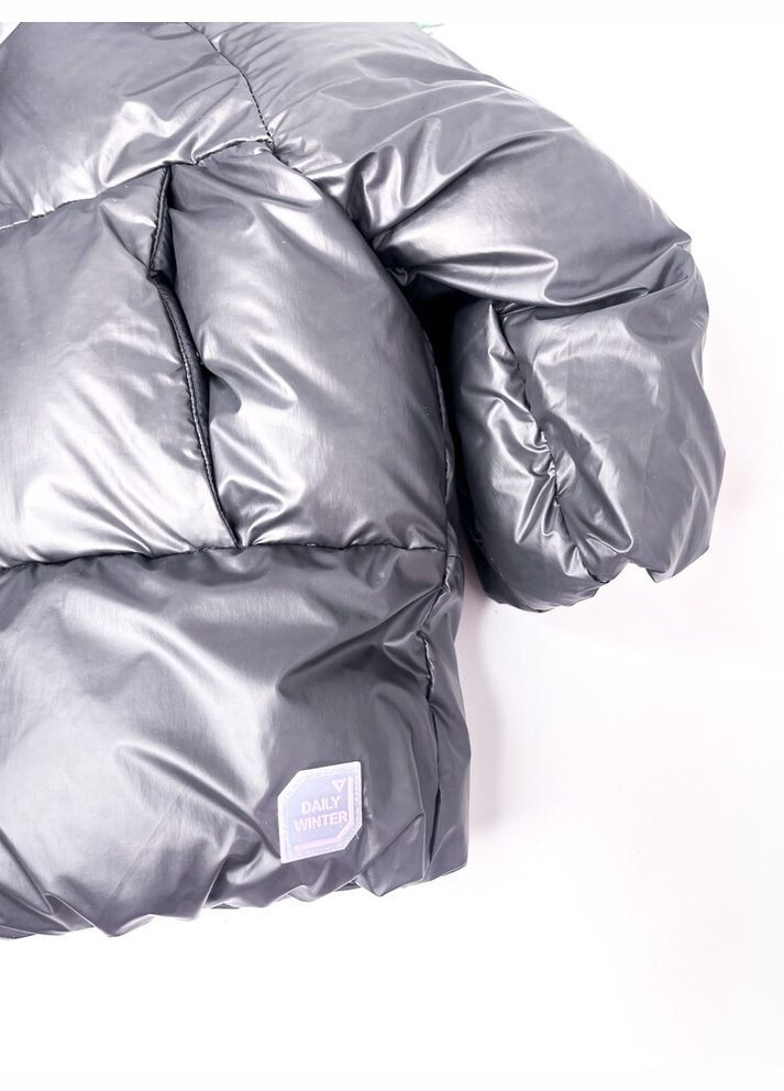 Графитовая зимняя куртка 92 см графитовый артикул л701. Zara