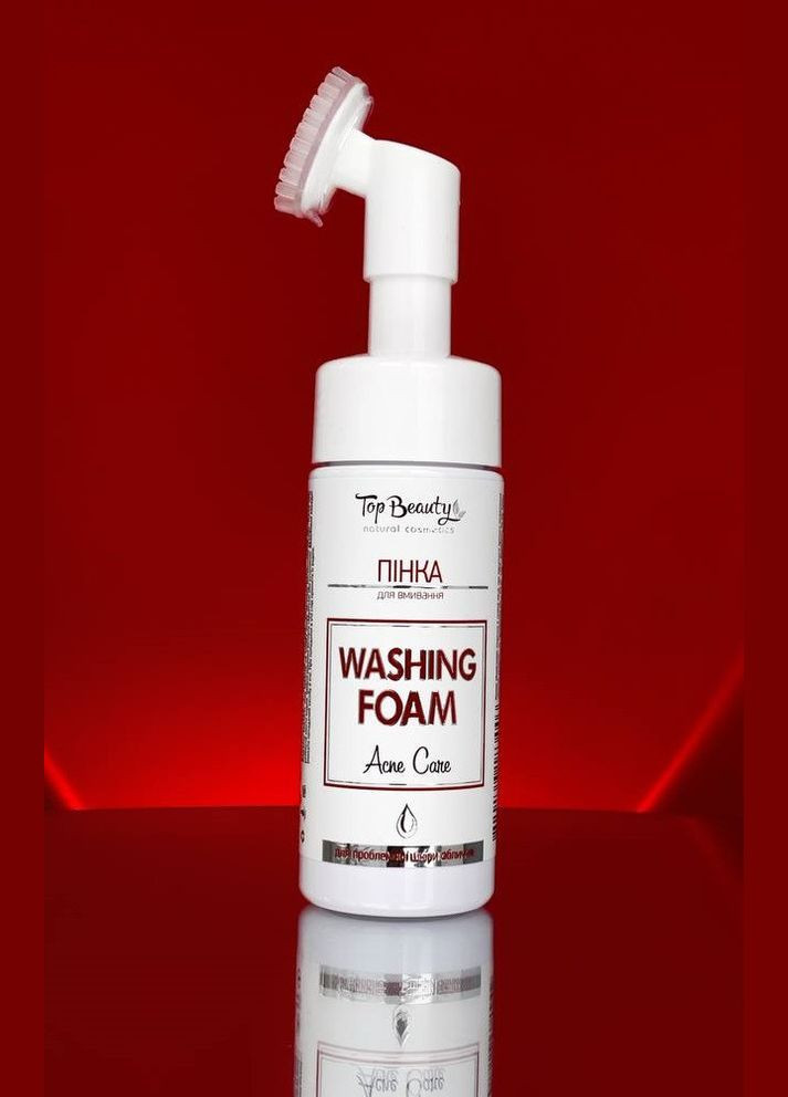 Пінка для вмивання з щіточкой для жирної та проблемної шкіри 150мл Top Beauty (313262801)