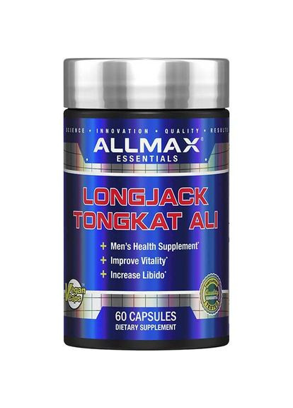 Репродуктивне здоров'я чоловіків AllMax Longjack Tongkat Ali, 60 Capsules ALLMAX Nutrition (285736496)