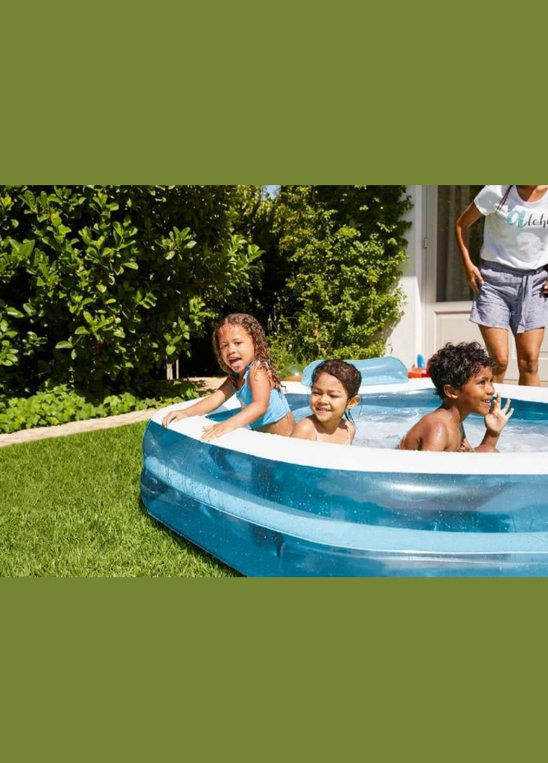 Басейн надувний прямокутний, 202x151x46/60, 500 літрів Lidl (341740892)