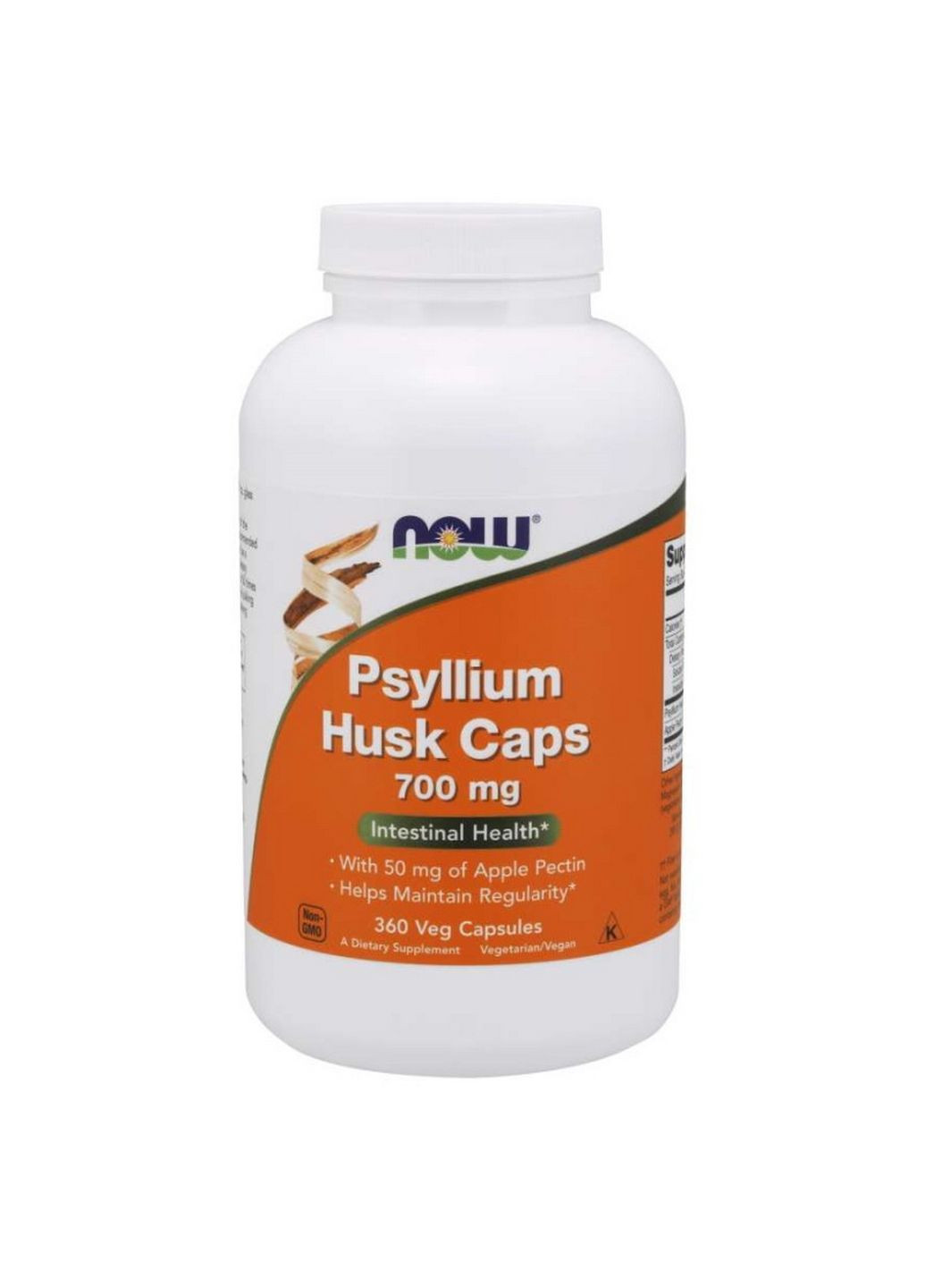 Натуральная добавка Psyllium Husk 700 mg, 360 вегакапсул Now (294929769)