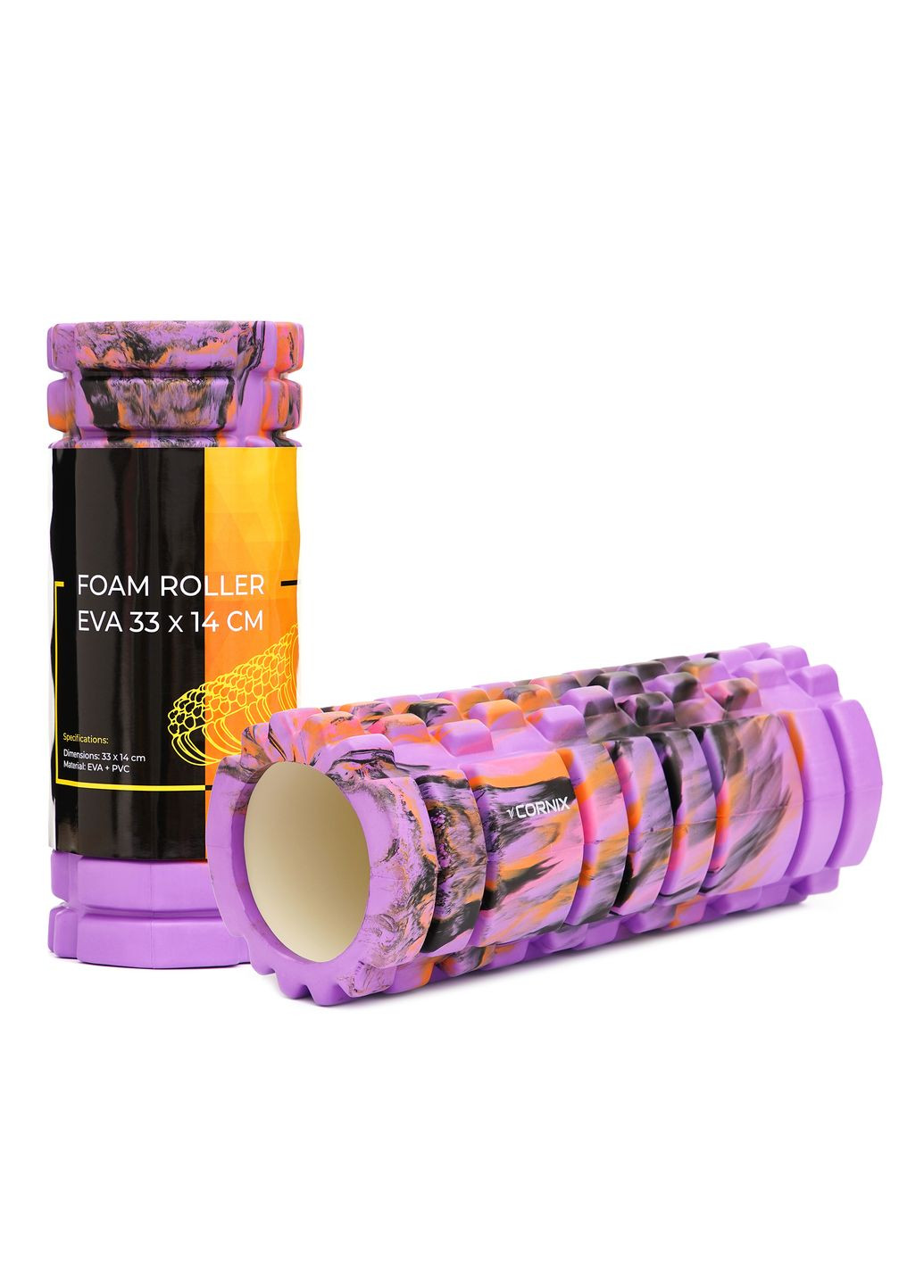 Массажный ролик EVA Marble Design 33 x 14 см (валик, роллер) XR-0348 Cornix (304252746)