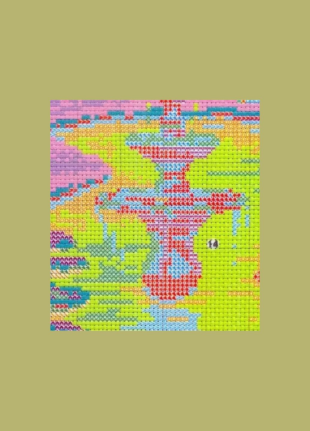 Набір для вишивання за нанесеною на канву схемою "Waterfront garden". AIDA 14CT printed 33*43 см Joy Sunday (313613501)