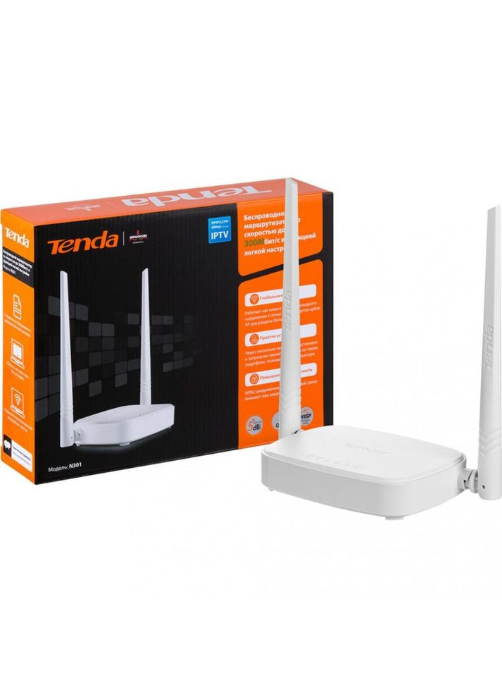 Бездротовий маршрутизатор (роутер) N301 Tenda (319145668)