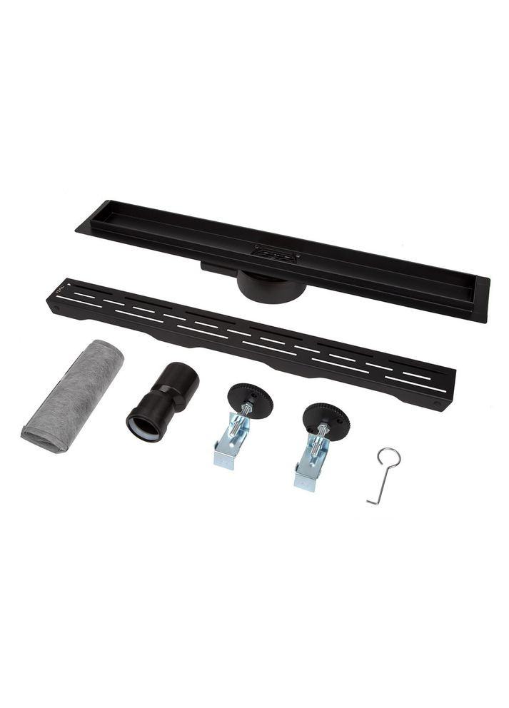 Душовий трап IT03-FT01/500B, 500 мм, нержавіюча сталь, чорний ITAL (316095099)