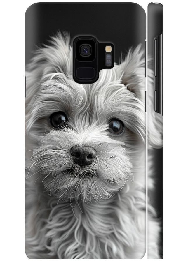 3D пластиковый матовый чехол 'Мальтипу на чорном фоне' для Endorphone Samsung Galaxy S9 (297660843)