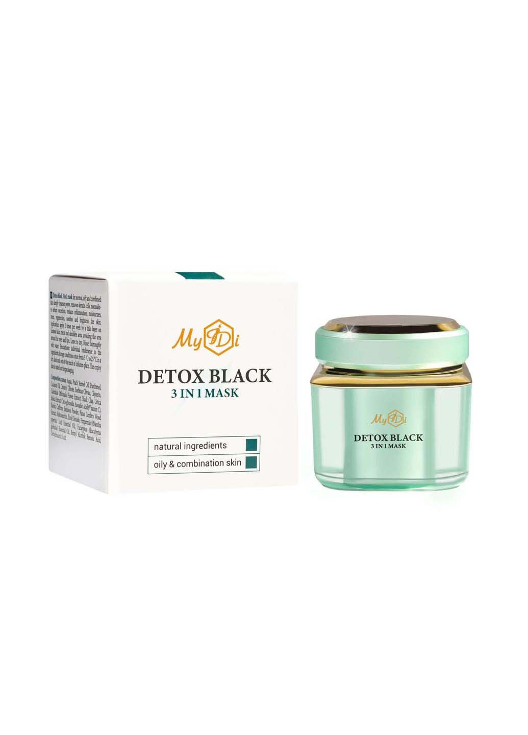 Детокс черная маска 3в1 для проблемной кожи 50 мл MyIDi (317355504)