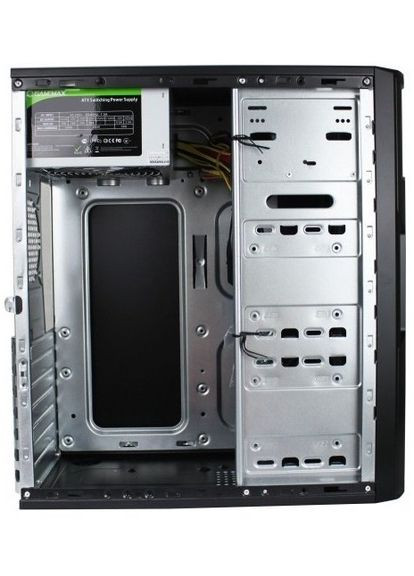 Корпус ET-210U3 Black, 500 Вт, Midi Tower, ATX/Micro ATX/Mini ITX, 2хUSB 3.0, 370x175x410 мм (ET-210U3-500W) GameMax (331012870)
