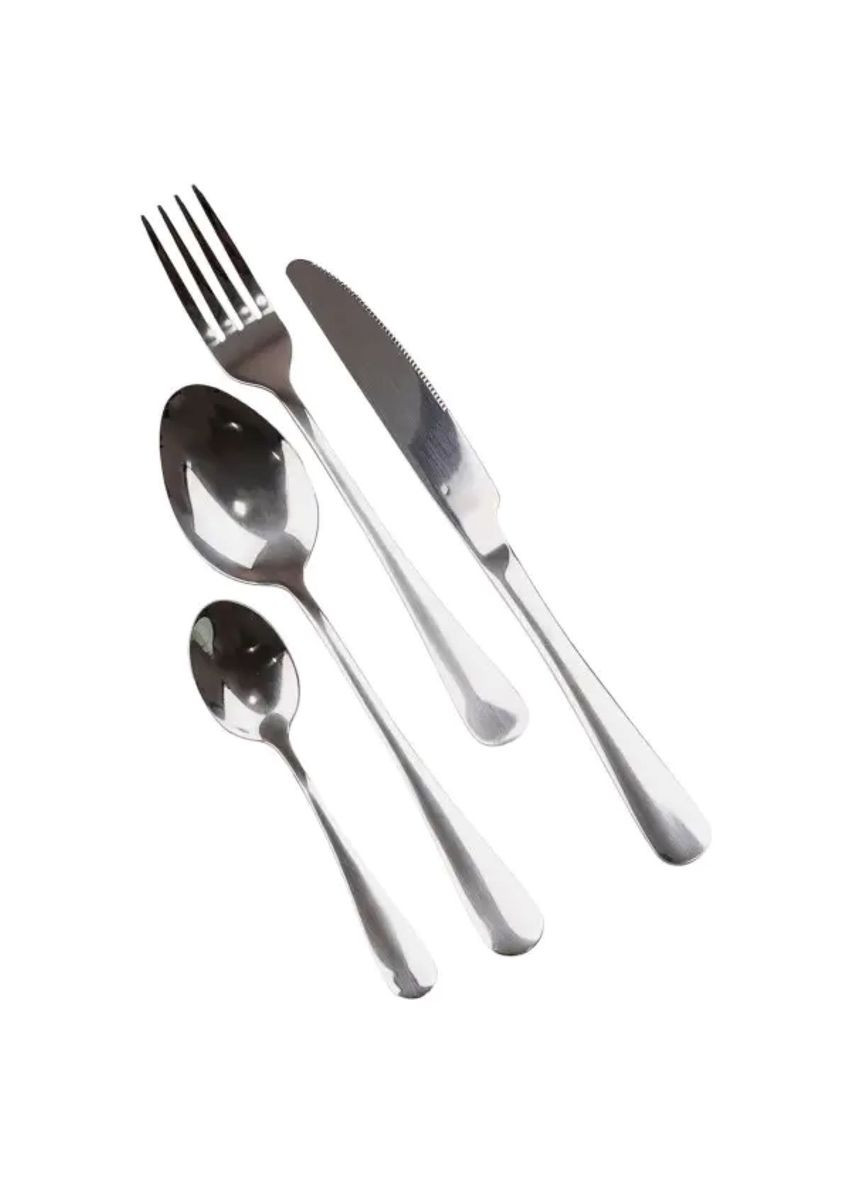 Набір столових приборів із нержавіючої сталі на 6 персон 24 штуки столовий набір Хром TS Kitchen (331785061)