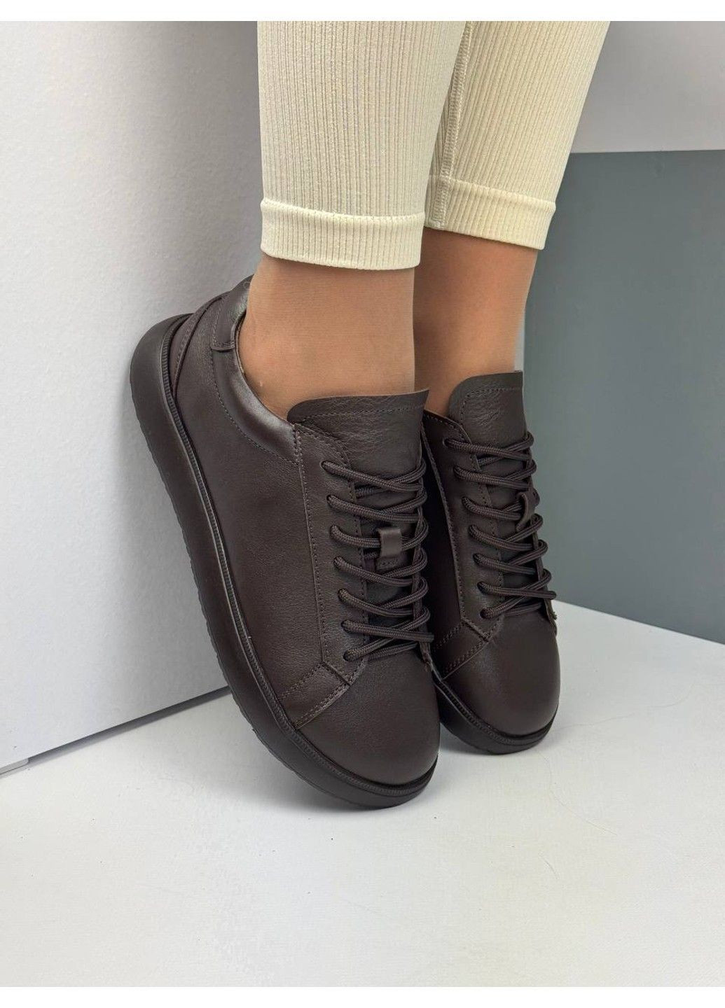 507 Анатомічні Кросівки Шкіряні Коричневі No Brand коричневі демісезони (372384849)