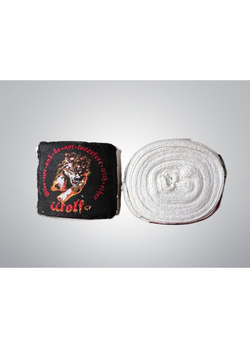 Бинты боксерские, 3 м, белые, WB-3-W (WB-3-W) Wolf (370139903)