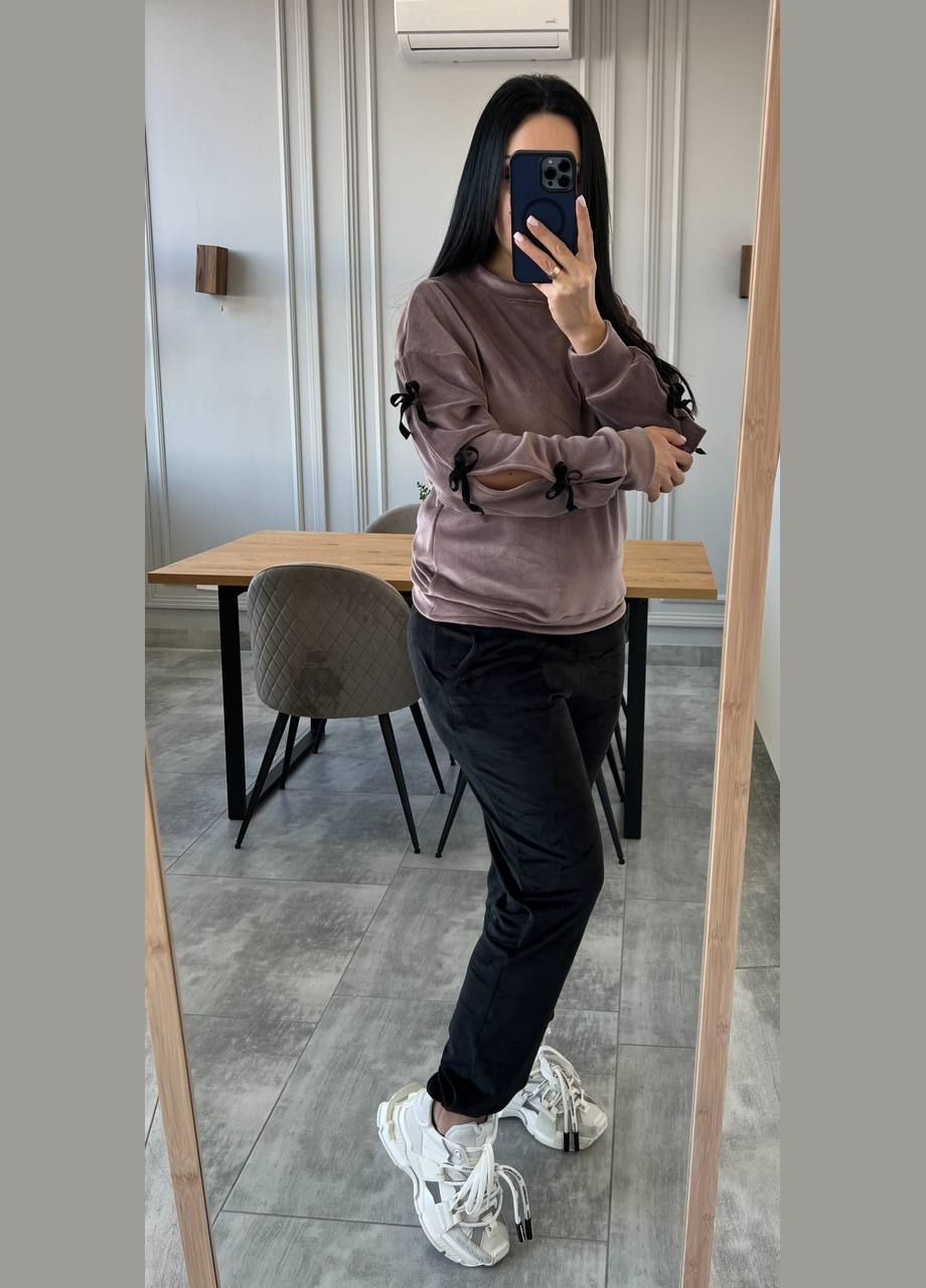 Женский велюровый костюм с бантиками Україна (331605995)