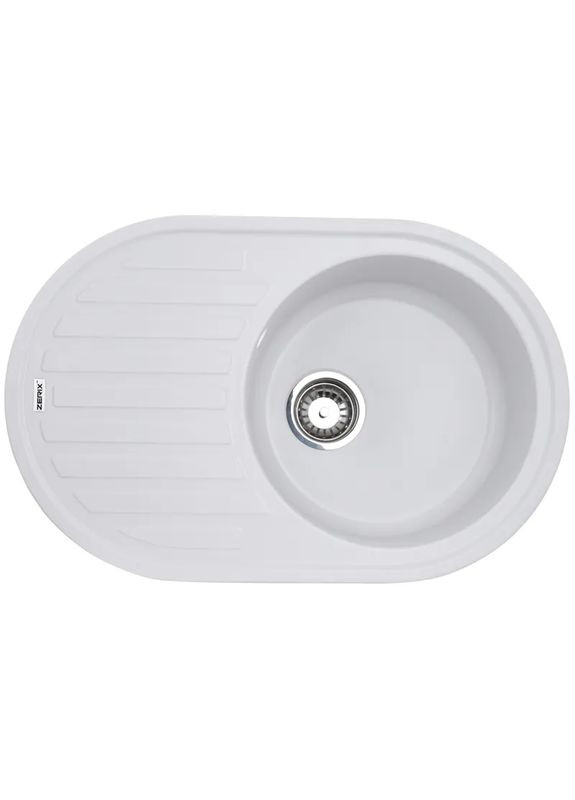 Мойка кухонная ZS7750R-01 Белая (ZX4555) Zerix (315442006)