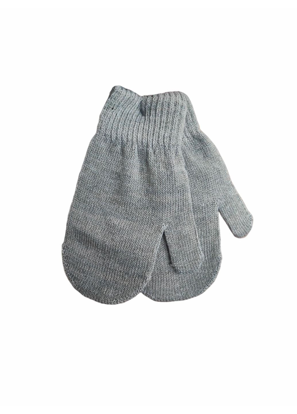 Дитячі демісезонні в'язні рукавиці для хлопчиків та дівчаток Сірі (25101845) George (365777173)