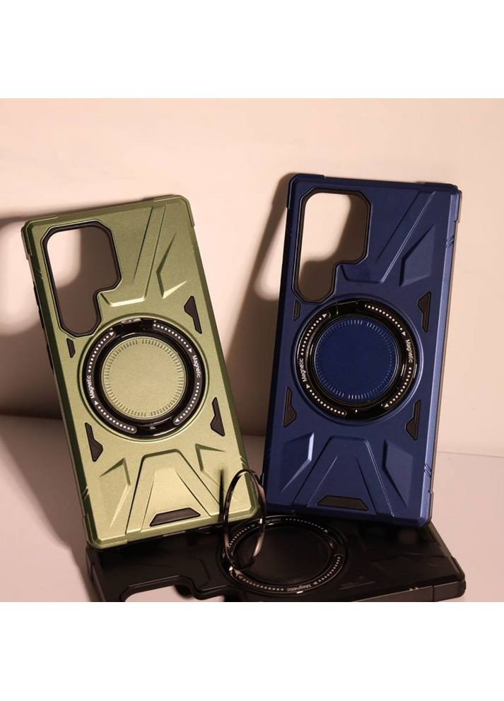 Чехол Iron Grip with Magnetic Ring black Wave Samsung Galaxy S24 (365749343)