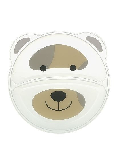 Тарелочка секционная "Мишка" Baby Team 6000 (346070848)