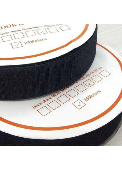 Липучка швейная пришивная 5 см Черная 22,5м. Plus-plus (354799407)