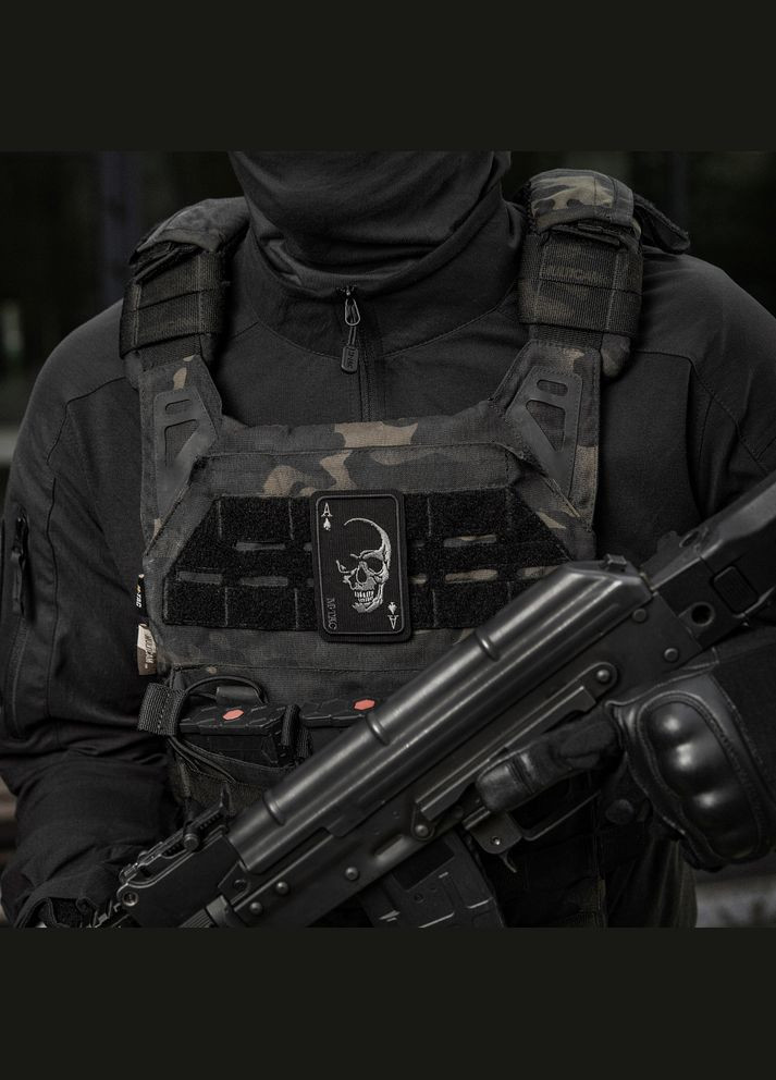 Нашивка Face of war (вышивка) Black M-TAC (315047277)
