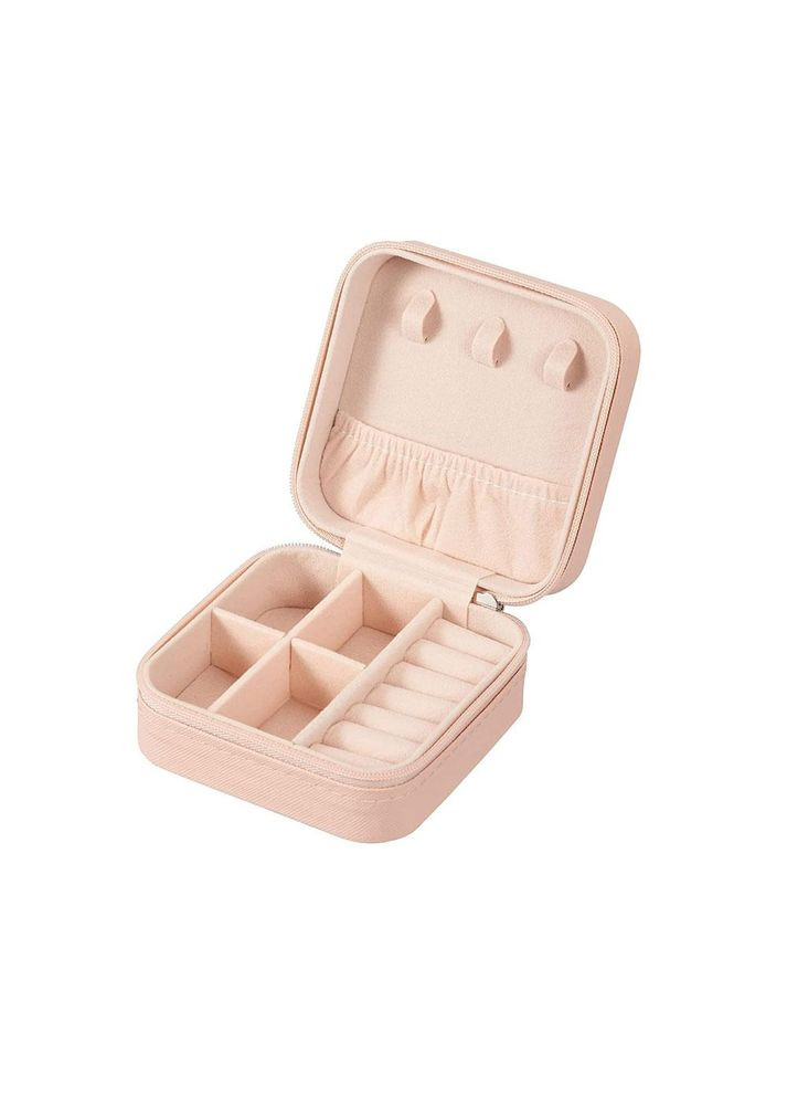 Органайзер скринька для ювелірних прикрас та біжутерії світло-рожева (IY0001_2) No Brand (315922580)