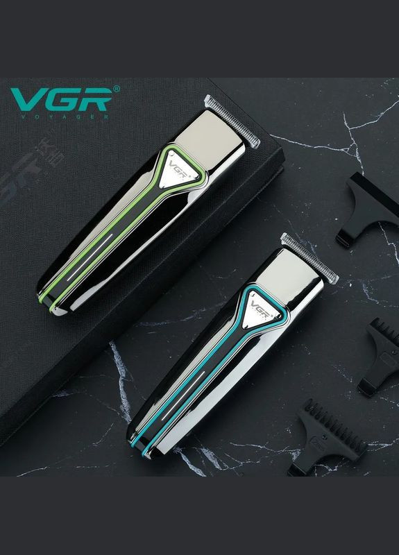 Професійна машинка тример бездротова для стриження волосся V-008 Pro Сріблястий VGR (312486098)