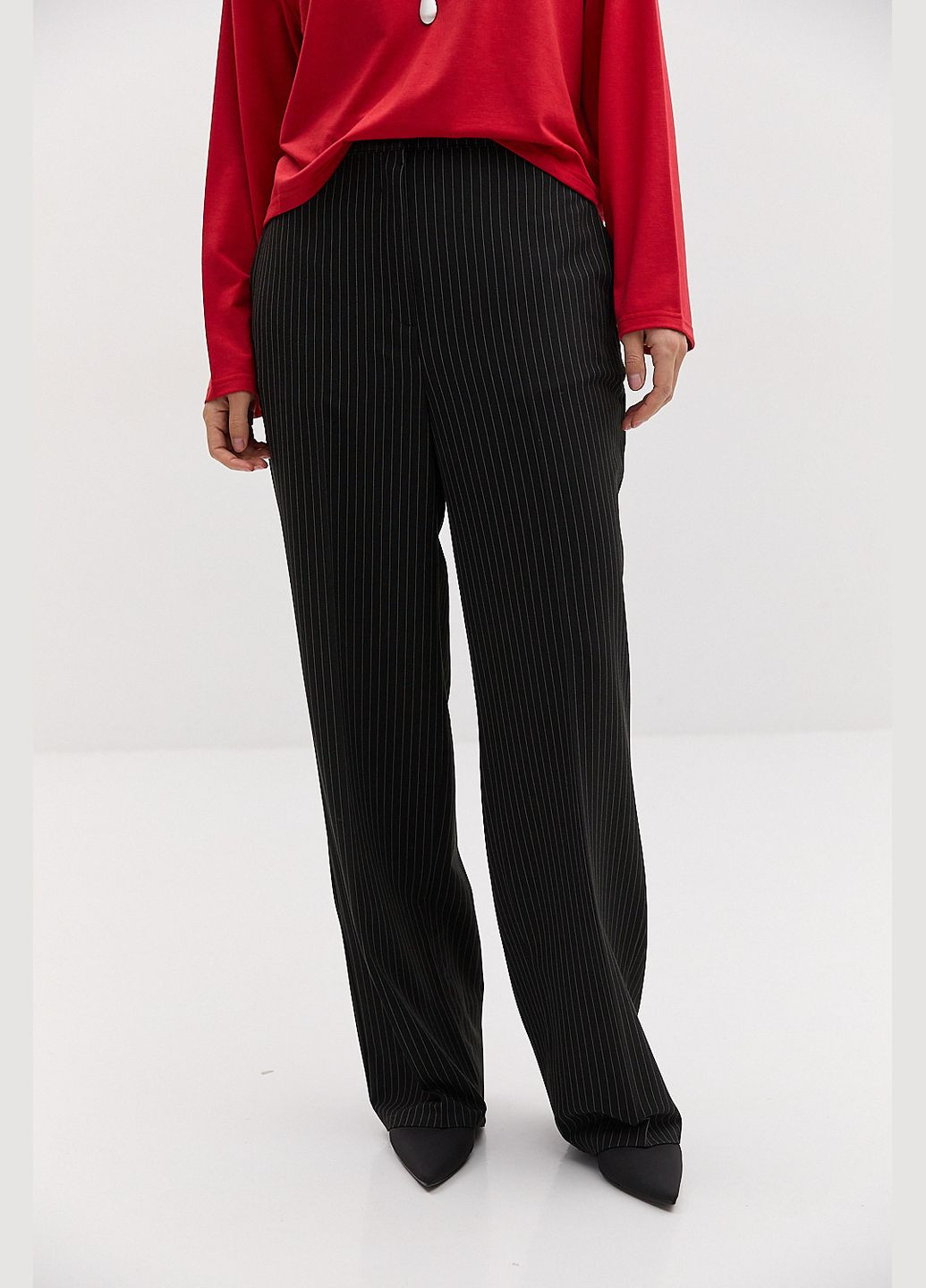 Классические женские брюки серого цвета Arjen (317233885)