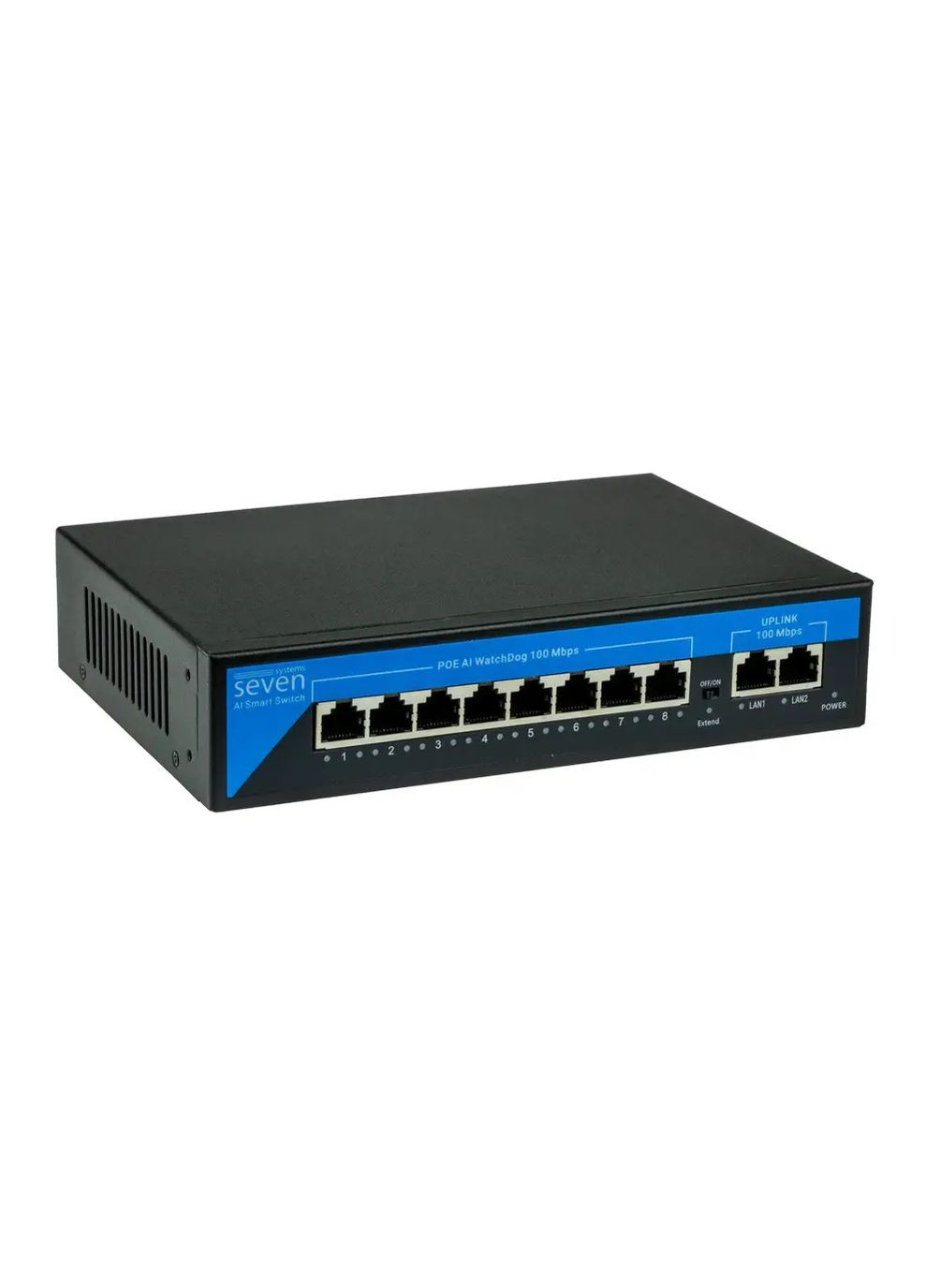 Комплект відеоспостереження на 8 купольних 2 Мп IP-камер SEVEN IP-7212W8-2MP SEVEN Systems (369609810)