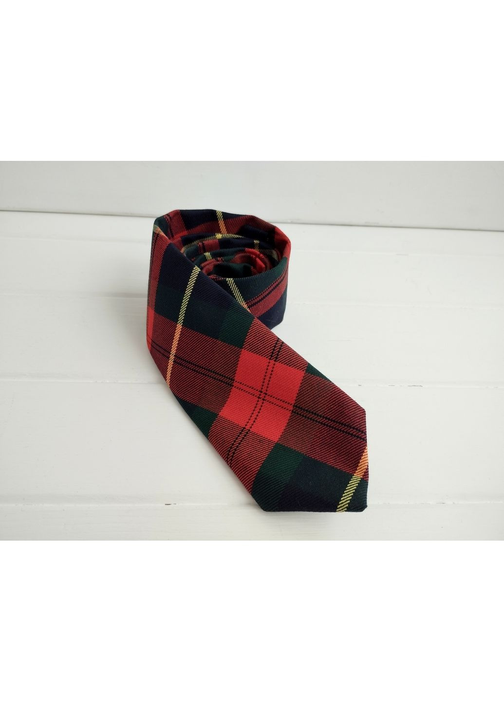 Галстук в крупную красно-зеленую клетку Major Style (351892228)