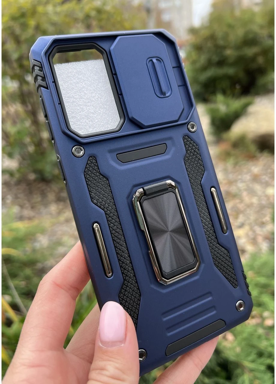 Бампер чехол Pro Magnetic Ring с подставкой для Samsung Galaxy A33 (2022) A336 Blue MDR SHIELD (389158539)