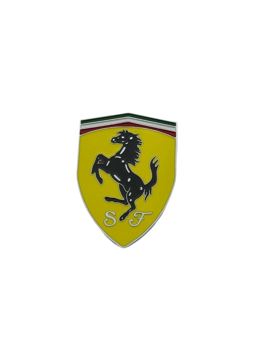 Емблема 74,2×53,6 мм метал (на скотчі) Ferrari (369611102)