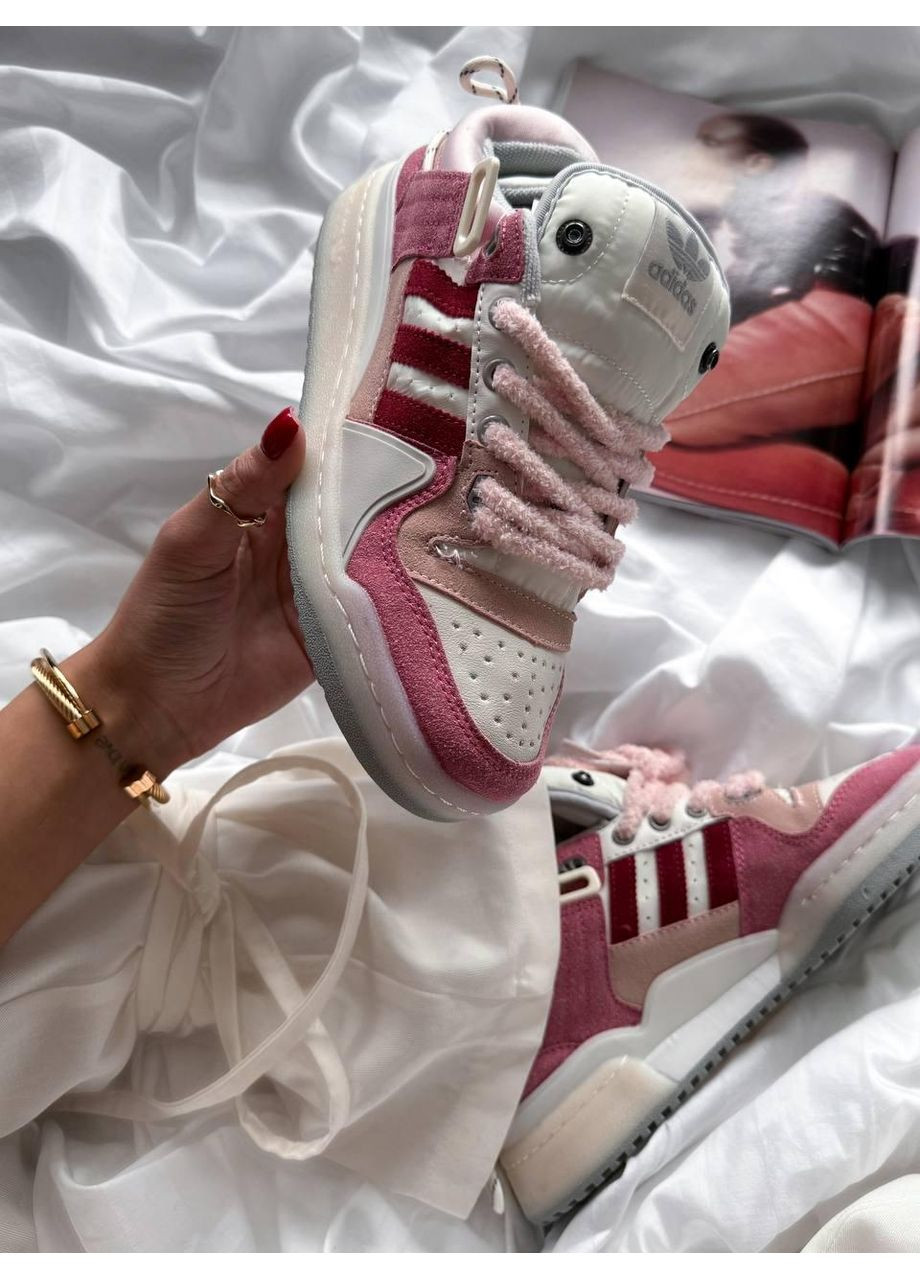 КРОСІВКИ ЖІНОЧІ ADIDAS FORUM LOW BAD BUNNY WHITE PINK АДІДАС ФОРУМ No Brand рожеві демісезони (369387723)