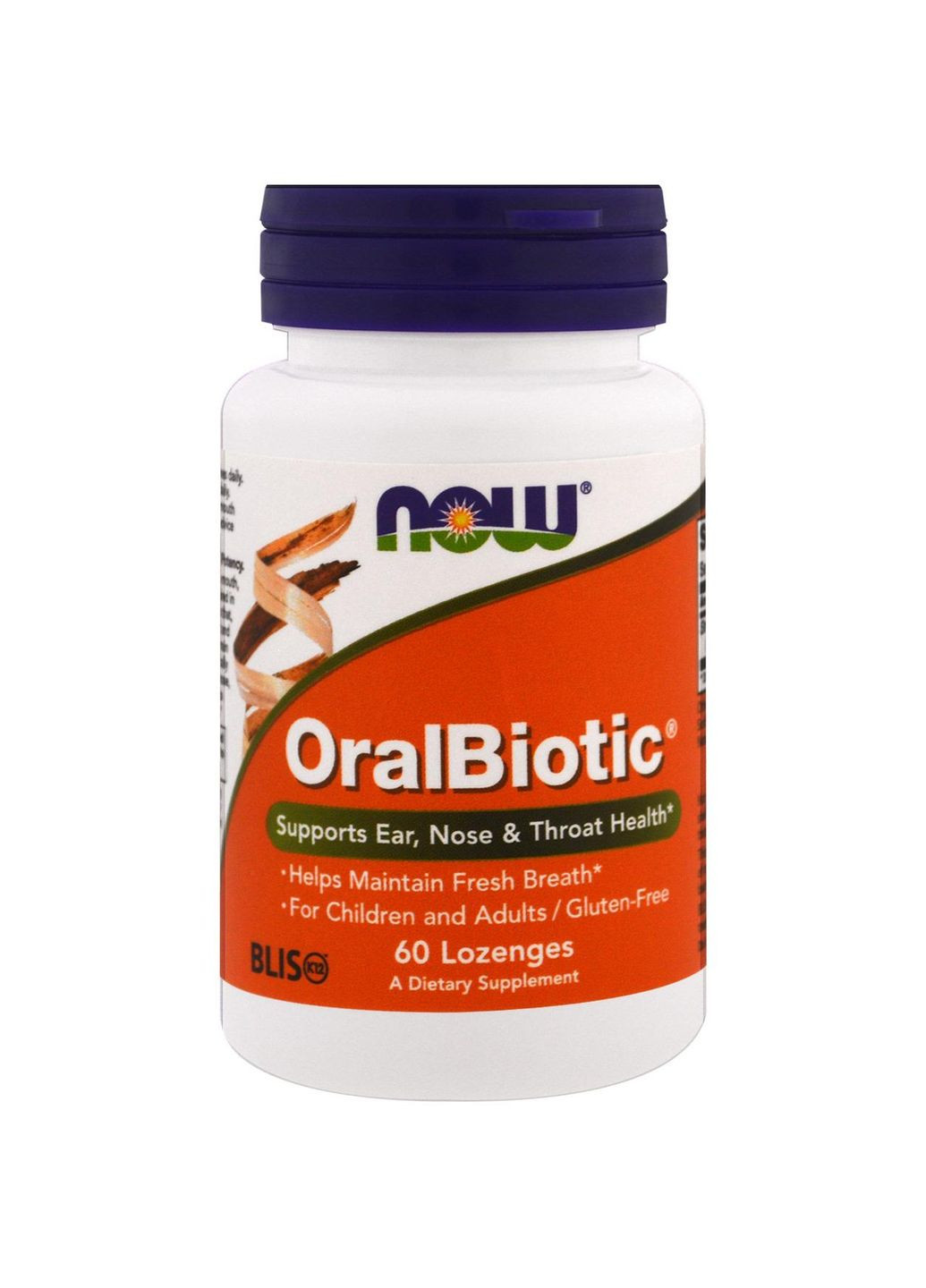 Пробиотики оральные, OralBiotic, 60 таблеток для рассасывания. Now Foods (366734551)