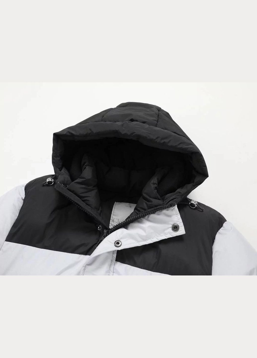 Комбинированная куртка зима,светло-серый-черный, Glo-Story