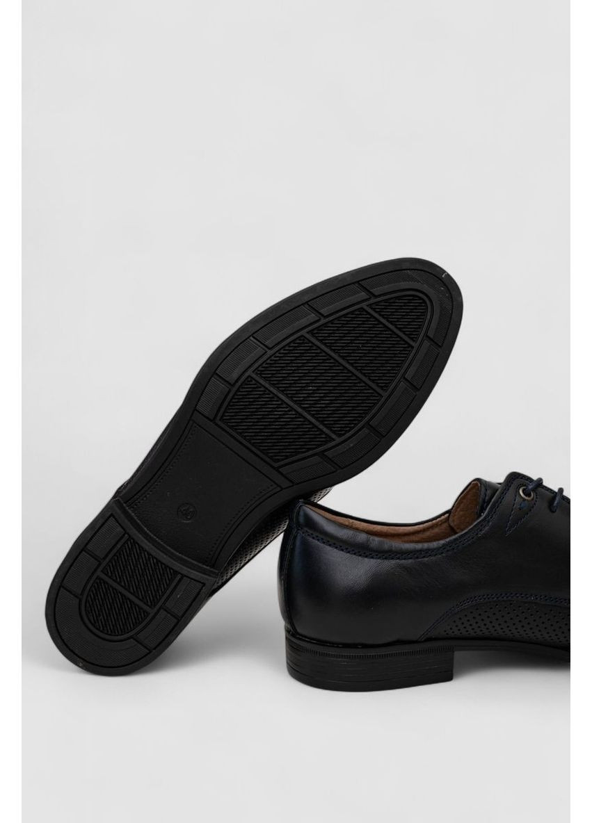 Темно-синие туфли мужские с перфорацией Sport Line