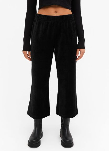 Черные демисезонные брюки Monki