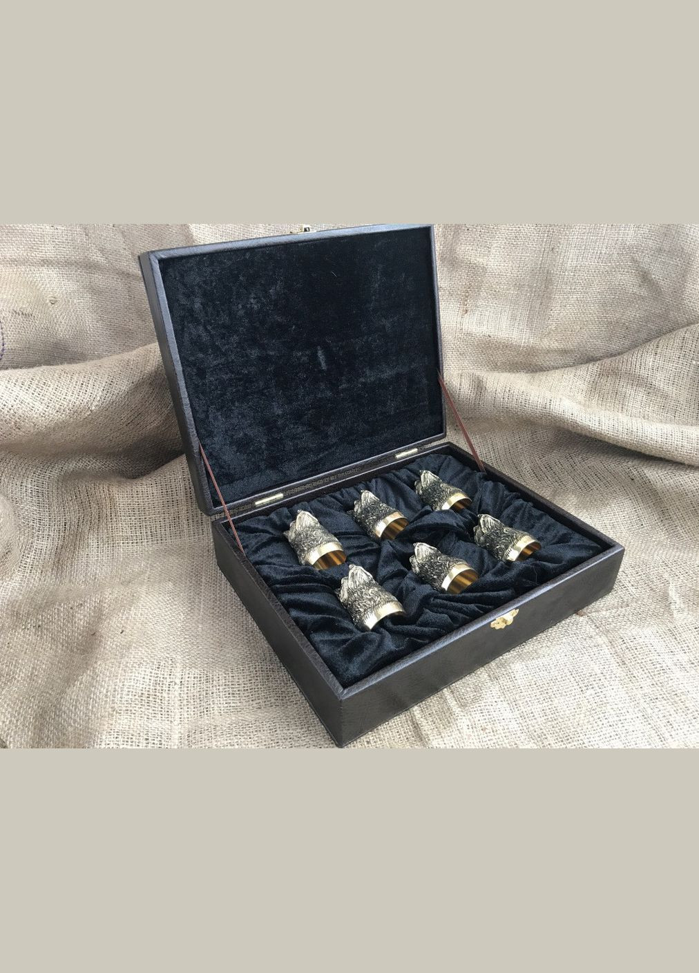 Стопки бронзовые перевертыши Рысь Люкс Nb ArtРысь 6 шт 48440032 NB Art (346533192)