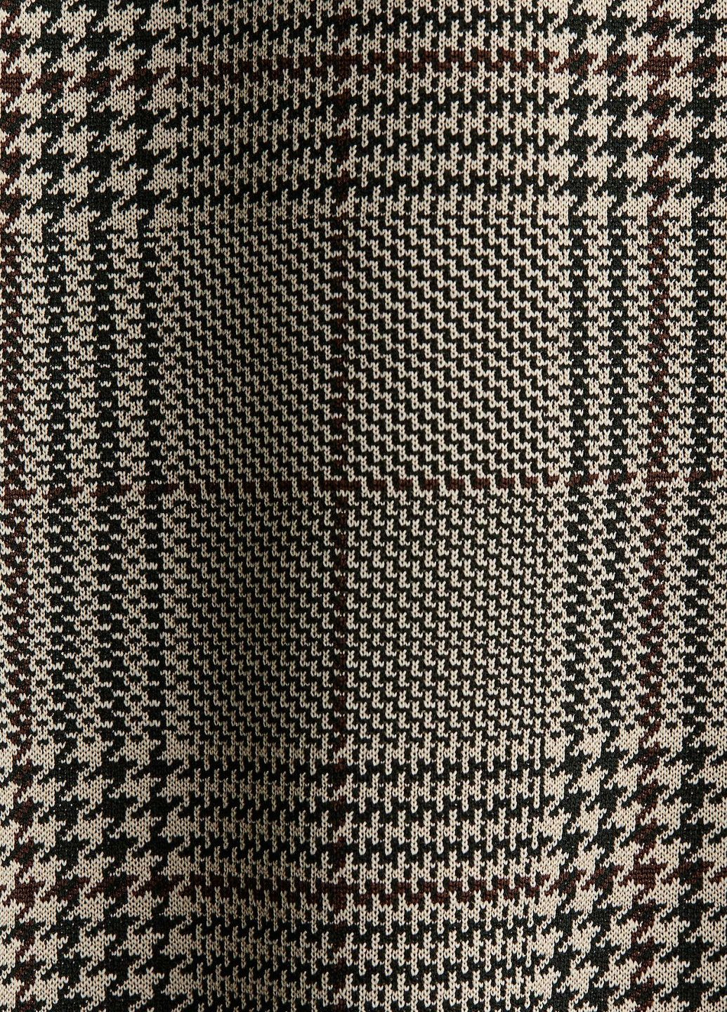 Темно-коричнева ділова сукня H&M в клітинку