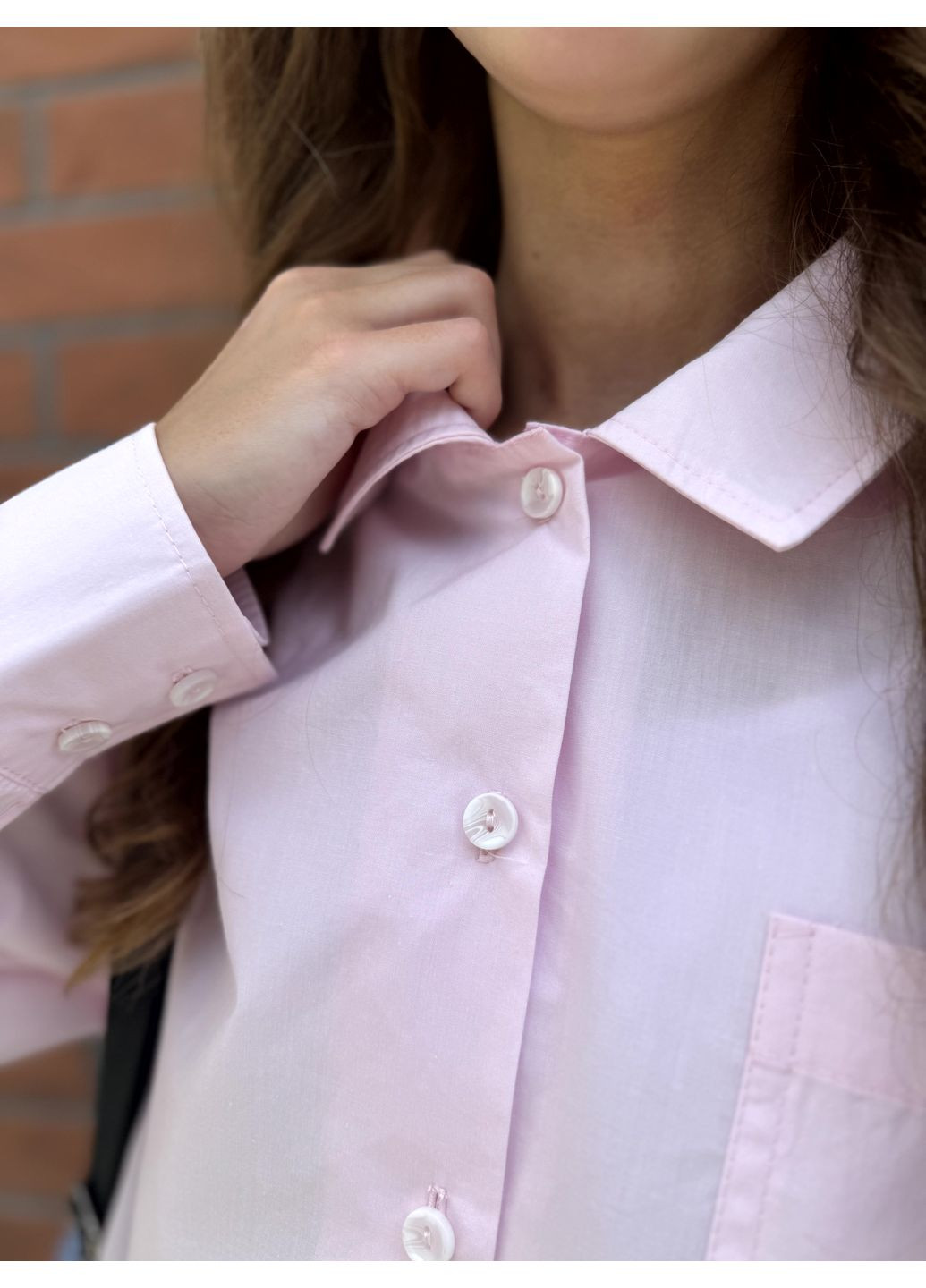 Сорочка шкільна РОЖЕВА Top Hat Kids (352767285)