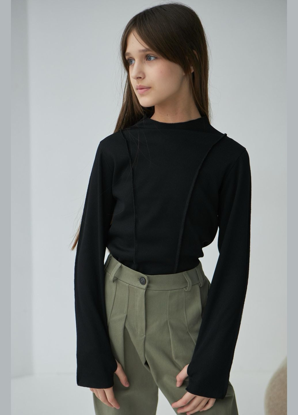 Черная блузка No Brand демисезонная