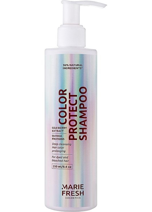 Шампунь для профессионального ухода за крашеными волосами на основе антиоксидантов Color Protect Shampoo 250ml (1289503-31019492) Marie Fresh (369133908)