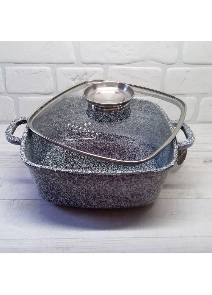 Каструля казан із гранітним антипригарним покриттям 3.7 л 22 см EB-3972 Edenberg (360654509)