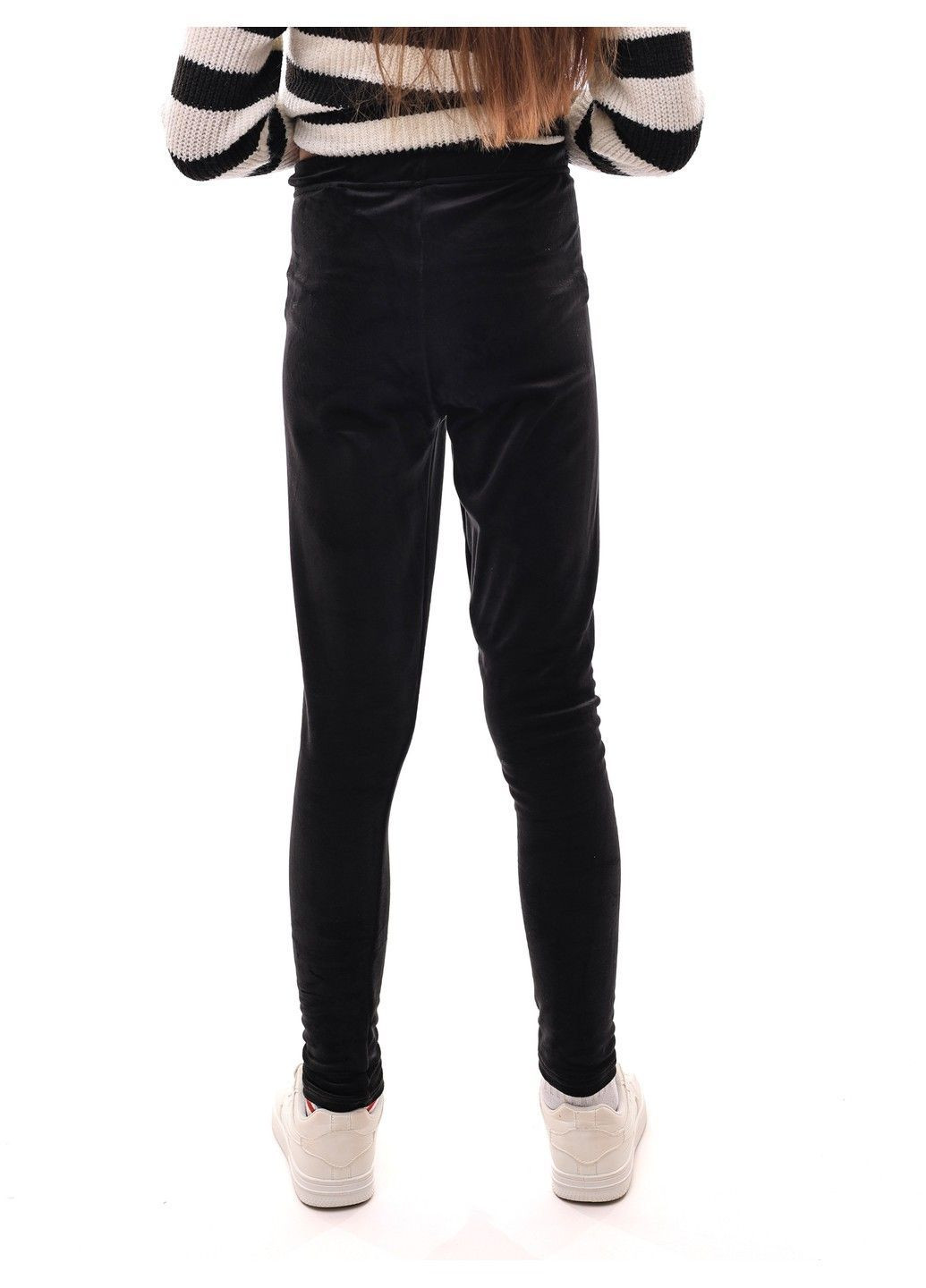 Черные лосины для девочки подростка No Brand