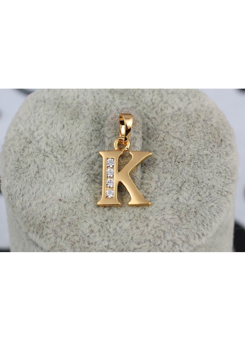 Кулон літера К 1,5 см золотистий love-shopping Xuping Jewelry (355798487)