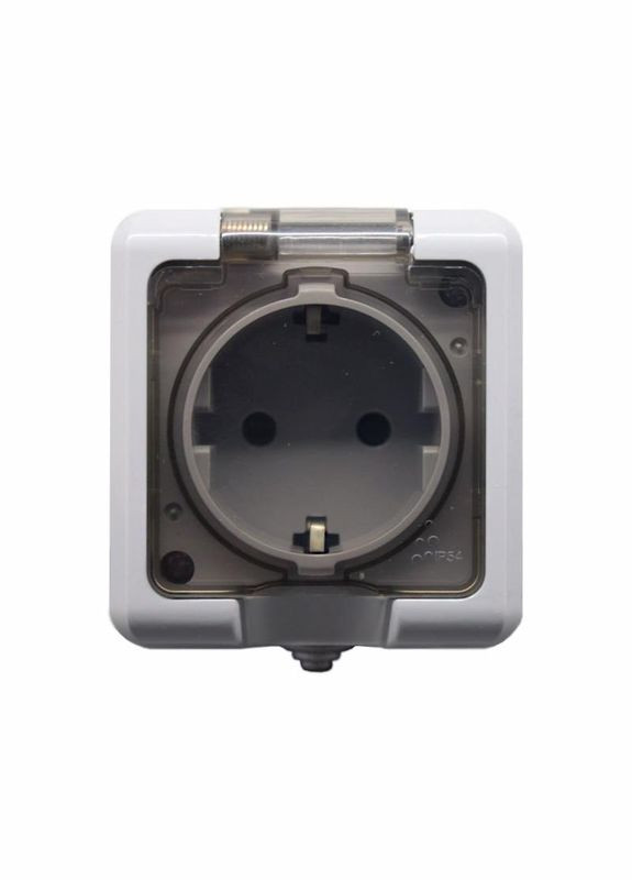 Розетка із заземленням та кришкою 16А, IP54 Electro House (346089236)