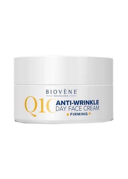 Крем для обличчя проти зморшок зволожуючий денний Q10 Extra Firming Anti-wrinkle Day Cream 50ml (1532812-42968982) Biovene (368641170)