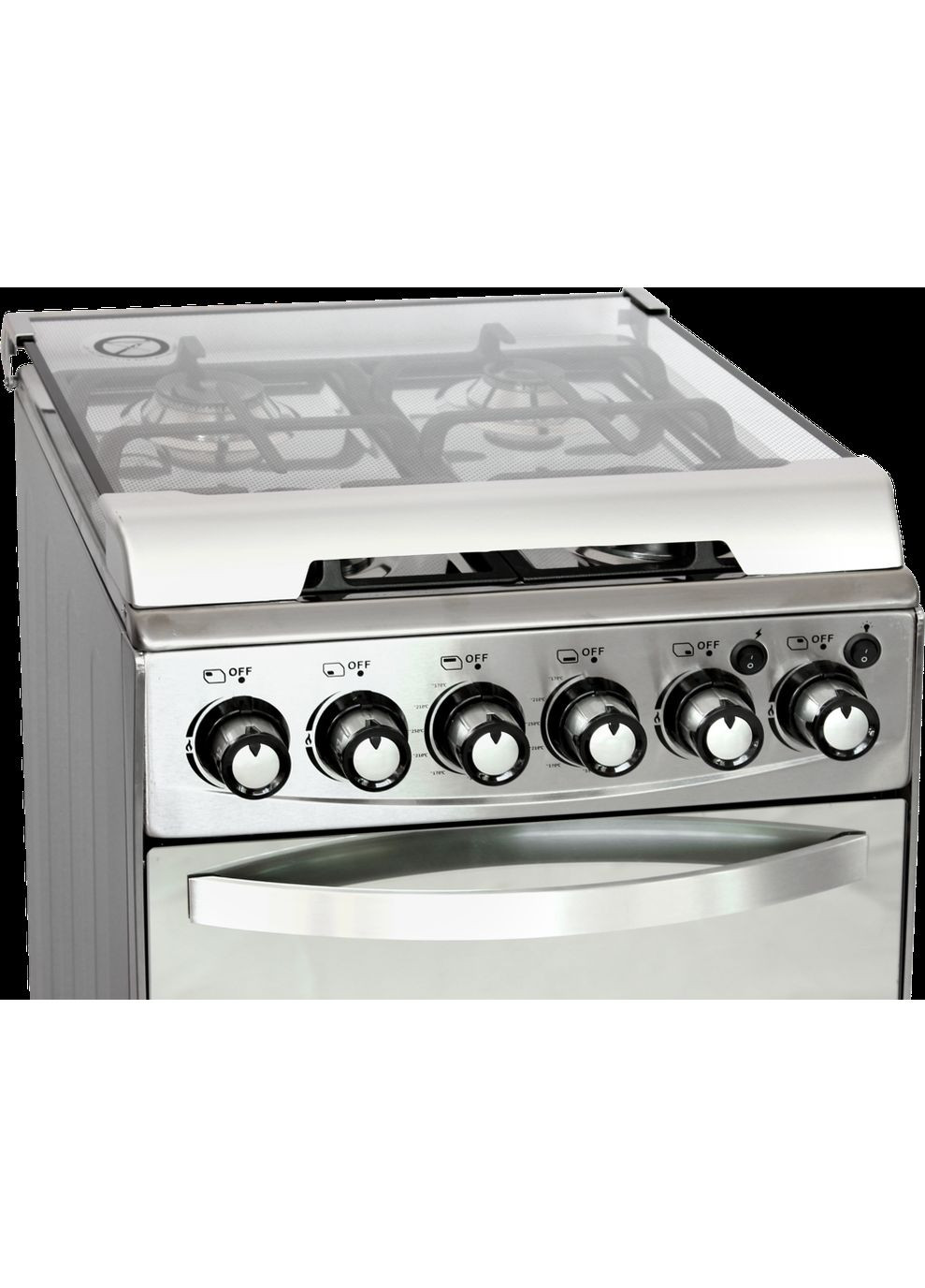 Газовая плита газовая 2000-18х нержавейка гриль чугун DAHATI